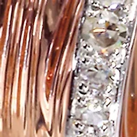 Espresso 3/4 ct. t.w. Diamond Hoop Earrings in 14K Rose Gold 