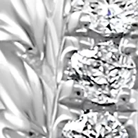 1/4 ct. t.w. Diamond Twist Hoop Earrings in 14K White Gold 