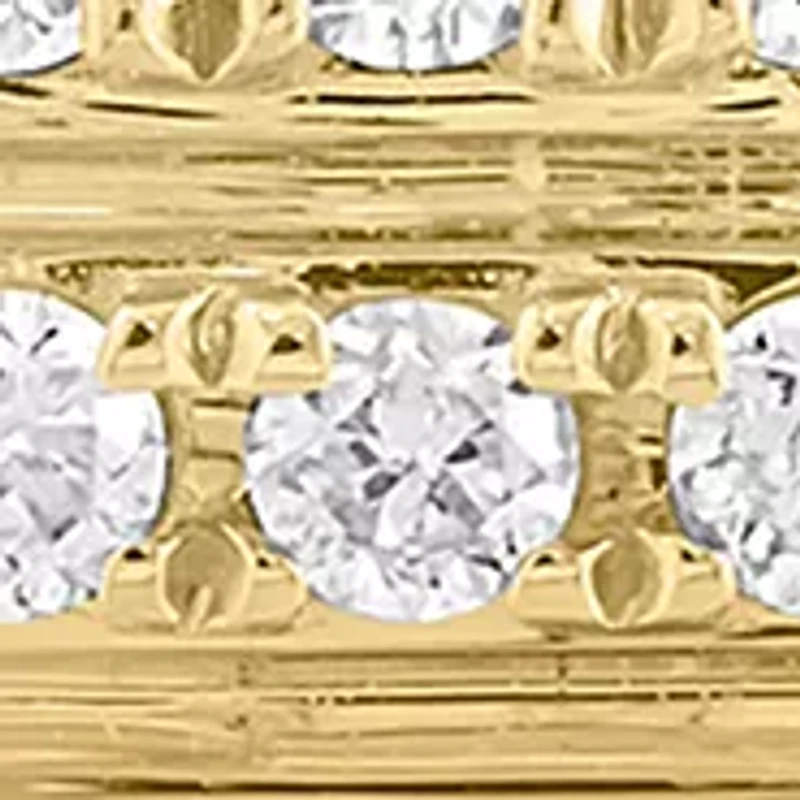 14K Yellow Gold Diamond Earrings