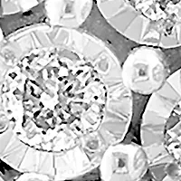 1/2 ct. t.w. Diamond Earrings Miracle Set in Sterling Silver