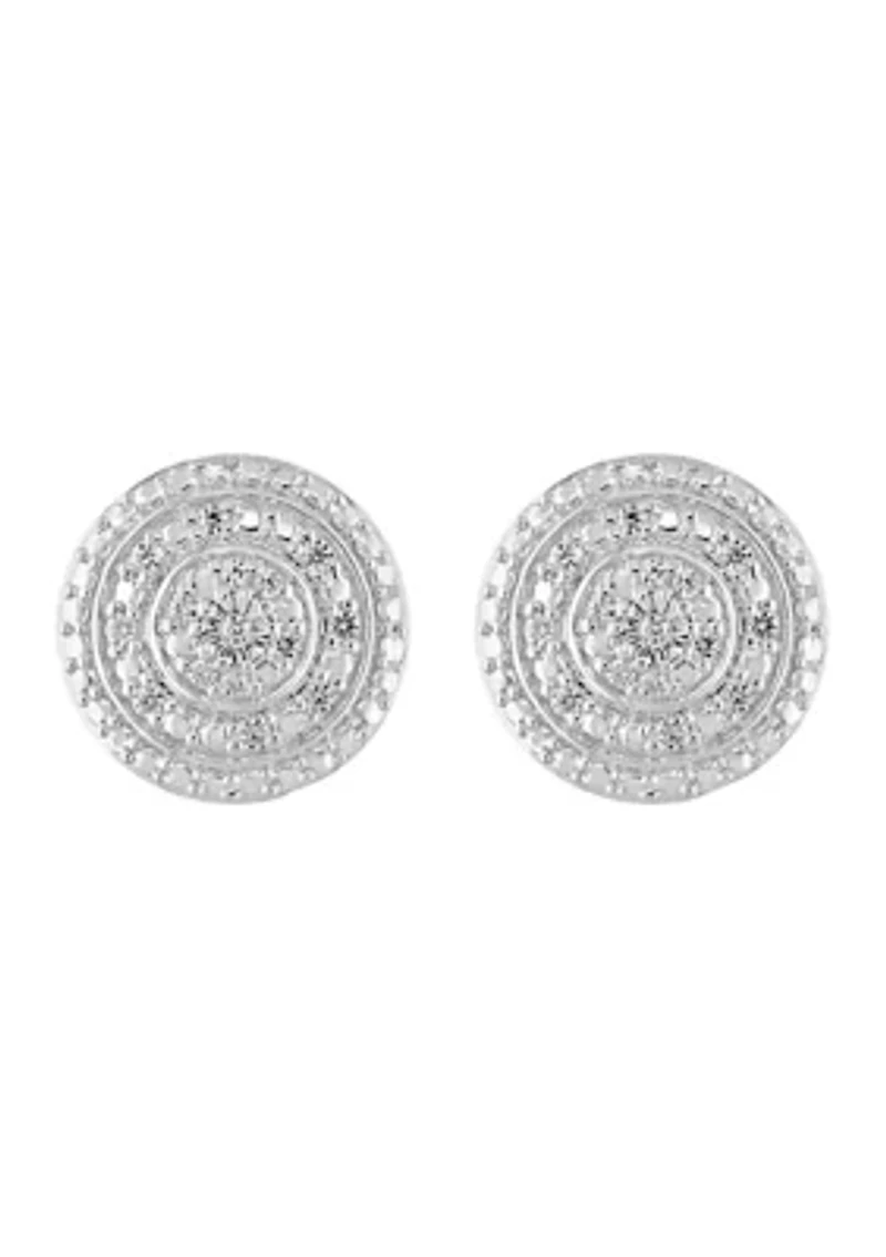1/10 ct. t.w. Diamond Earrings in Sterling Silver