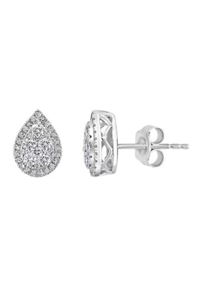 1/2 ct. t.w. Diamond Earrings in Sterling Silver