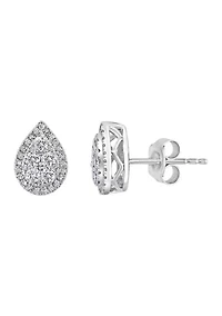 1/2 ct. t.w. Diamond Earrings in Sterling Silver 