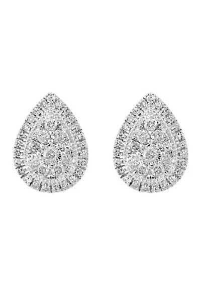 1/2 ct. t.w. Diamond Earrings in Sterling Silver