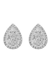 1/2 ct. t.w. Diamond Earrings in Sterling Silver