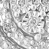 Diamond Earrings in Sterling Silver