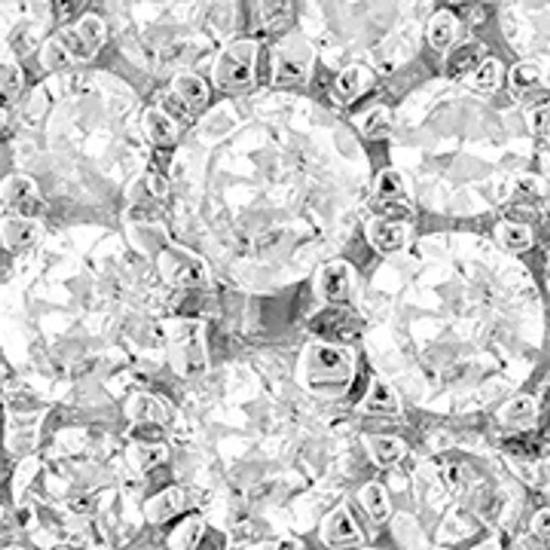 Sterling Silver Diamond Earrings