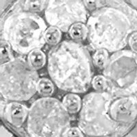 Sterling Silver Diamond Earrings