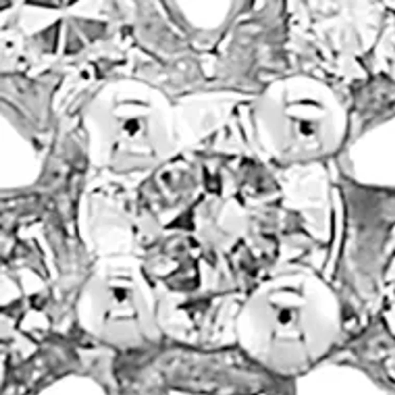 14K White Gold Diamond Earrings