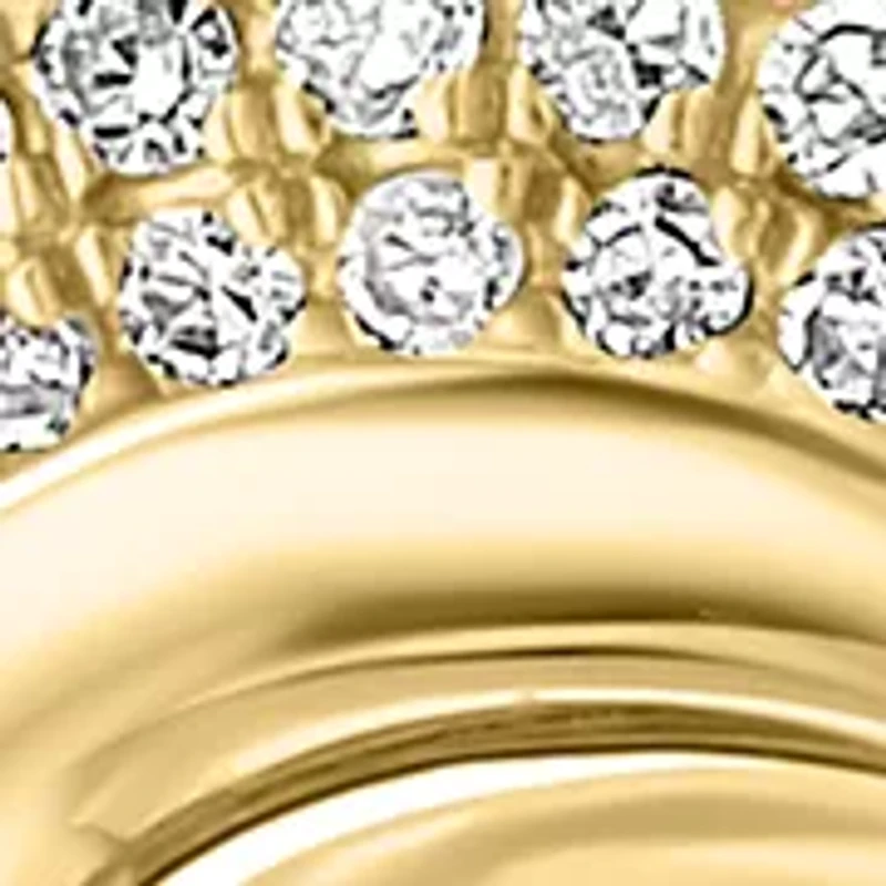 5/8 ct. t.w. Diamond Interlock Earrings in 14K Yellow Gold