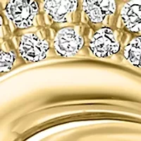 5/8 ct. t.w. Diamond Interlock Earrings in 14K Yellow Gold