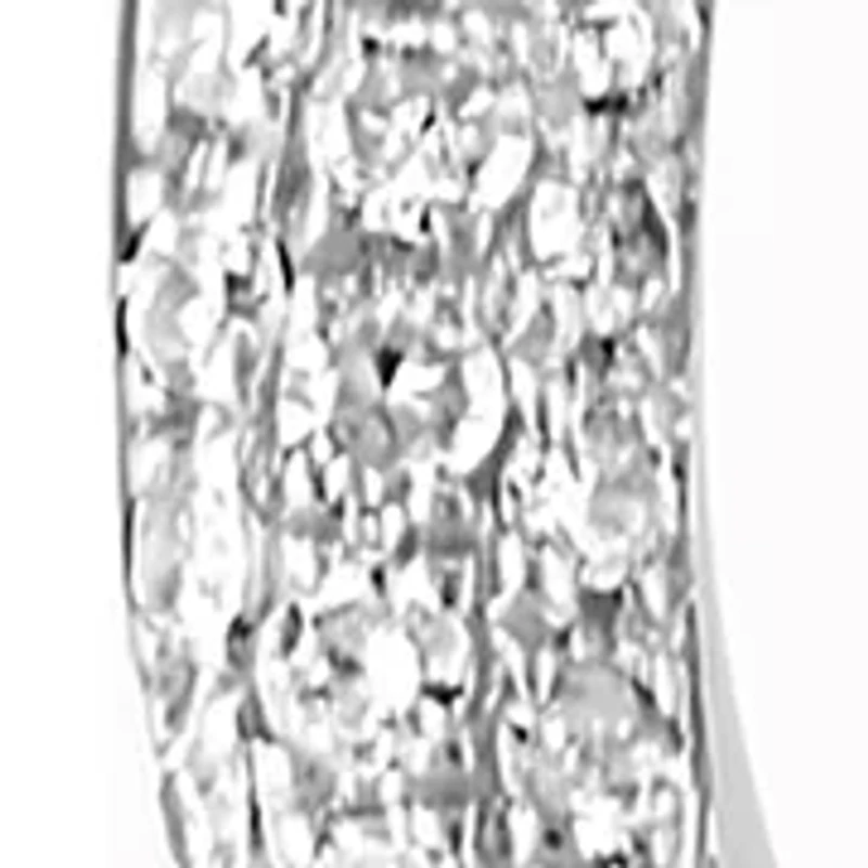3/8 ct. t.w. Diamond Chain Link Earrings in Sterling Silver
