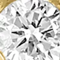 Diamond Earrings in 14K Gold Plated Sterling Silver