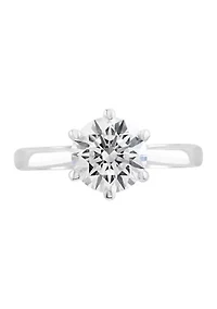 Lab Created 14K White Gold Lab Grown Diamond Ring 