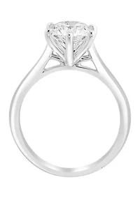 Lab Created 14K White Gold Lab Grown Diamond Ring 