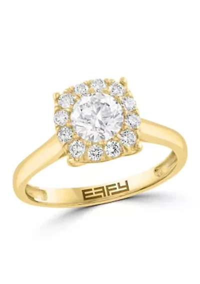 Lab Grown Diamond Ring in 14K Yellow Gold