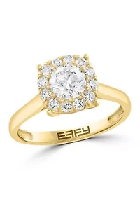 Lab Grown Diamond Ring in 14K Yellow Gold