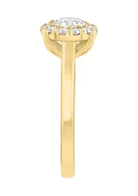 Lab Grown Diamond Ring in 14K Yellow Gold