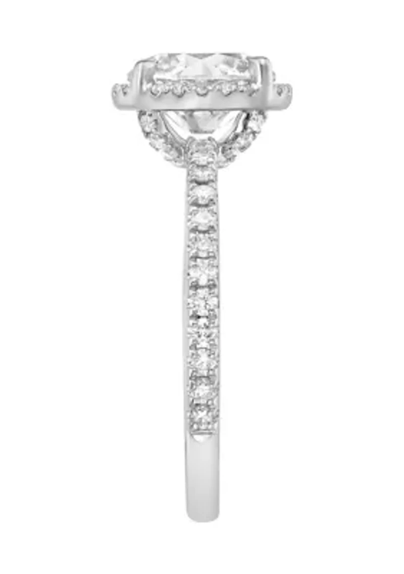 2.46 ct. t.w. Lab Created Diamond Round Solitaire Ring in 14K White Gold