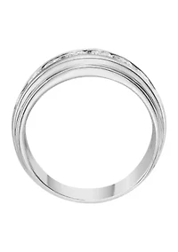 ct. t.w. Lab Created Diamond Band Ring in 14K White Gold