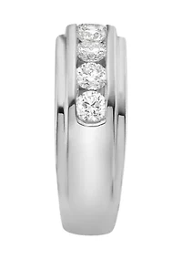 ct. t.w. Lab Created Diamond Band Ring in 14K White Gold