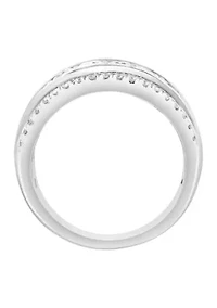 14K White Gold Lab Grown Diamond Ring 