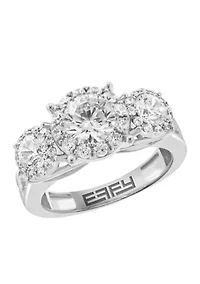Lab Grown 14K White Gold Diamond Ring 