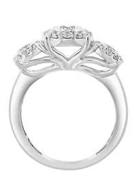 Lab Grown 14K White Gold Diamond Ring 