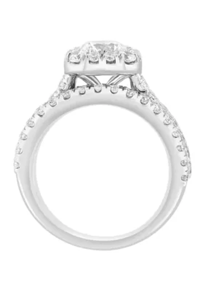 2.91 ct. t.w. Lab Grown Diamond Ring 14K White Gold