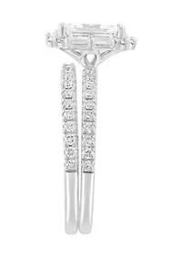 1.5 ct. t.w. Lab Grown Diamond Bridal Ring in 14K White Gold