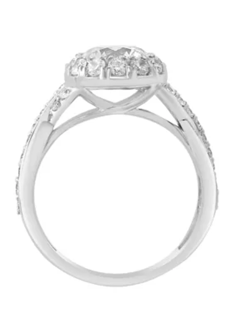 2.41 ct. t.w. Lab Grown Diamond Twist Ring in 14K White Gold