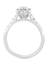 Lab Grown Diamond Ring in 14K White Gold