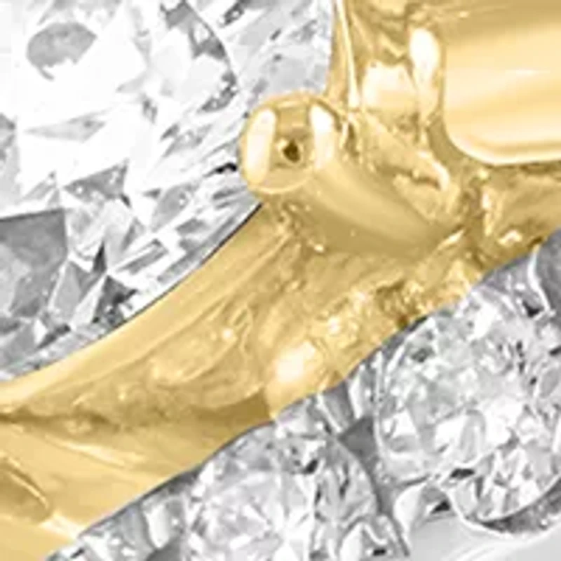 14K White Gold & Yellow Gold Lab Grown Diamond Ring