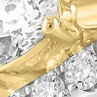 14K White Gold & Yellow Gold Lab Grown Diamond Ring