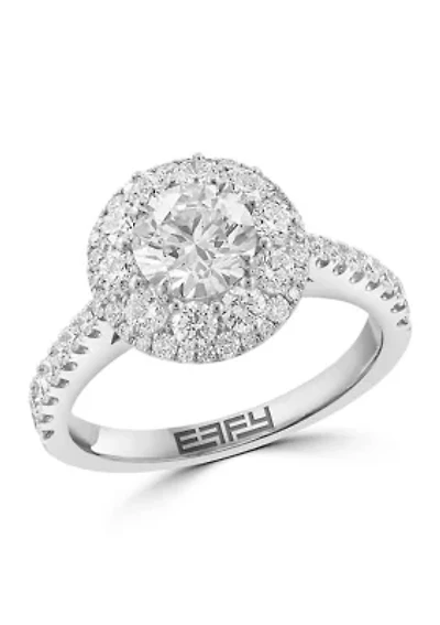 Lab Grown Diamond Ring in 14K White Gold