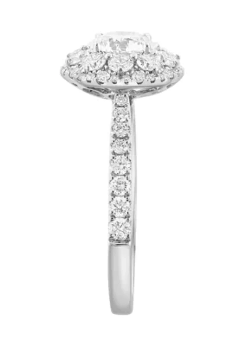 Lab Grown Diamond Ring in 14K White Gold