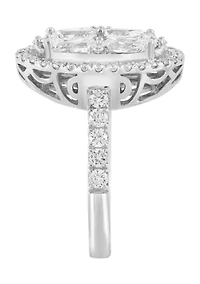 2.07 ct. t.w. Lab Grown Diamond Oval Ring in 14K White Gold