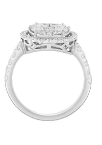 2.07 ct. t.w. Lab Grown Diamond Oval Ring in 14K White Gold
