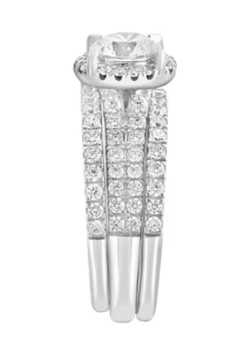 1.94 ct. t.w. Lab Grown Diamond Bridal Set Ring in 14K White Gold