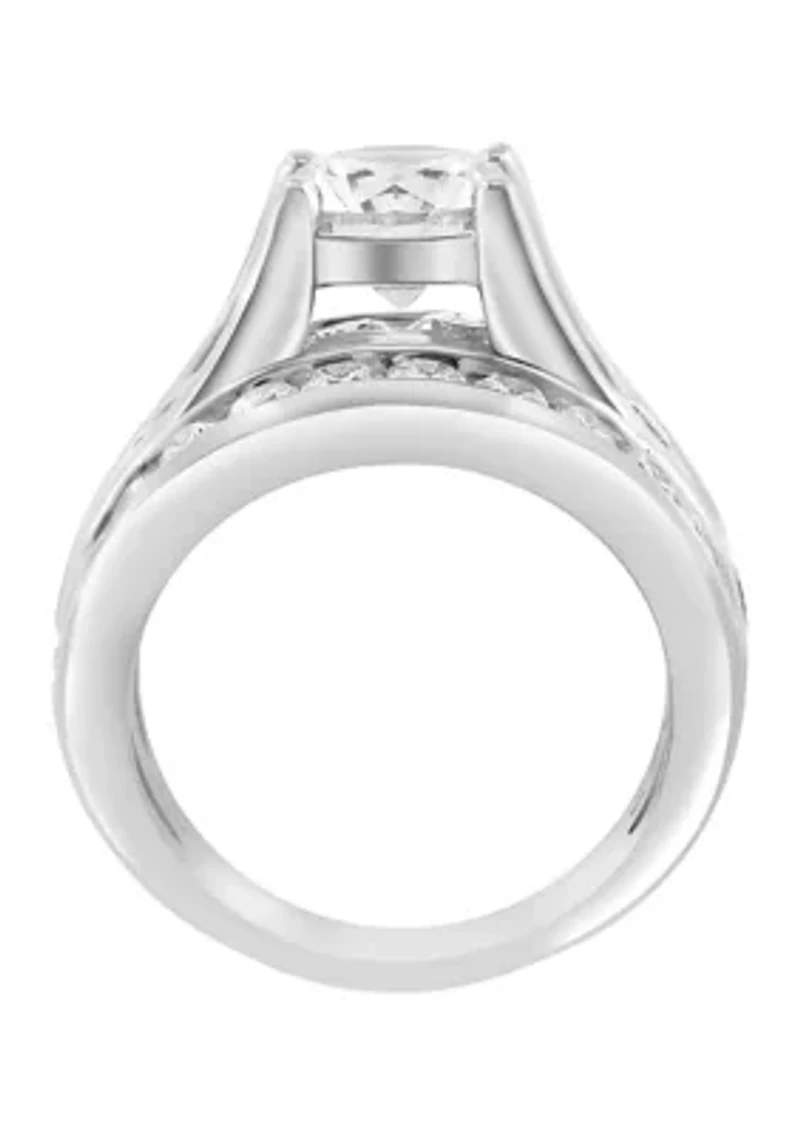 Lab Grown Diamond Ring in 14K White Gold