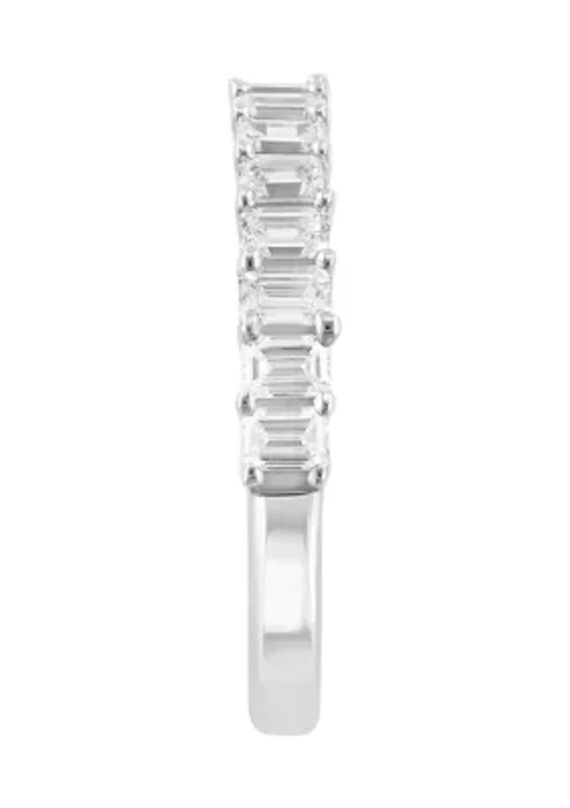 9/10 ct. t.w. Lab Grown Diamond Ring in 14K White Gold