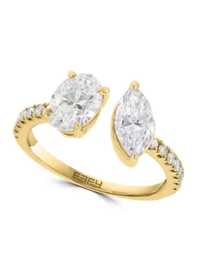 Lab Grown Diamond Ring in 14K Yellow Gold