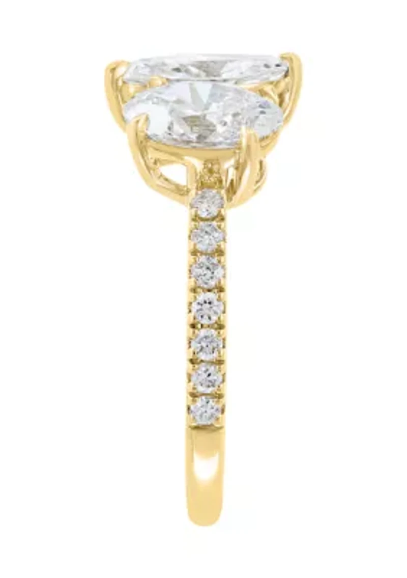 Lab Grown Diamond Ring in 14K Yellow Gold