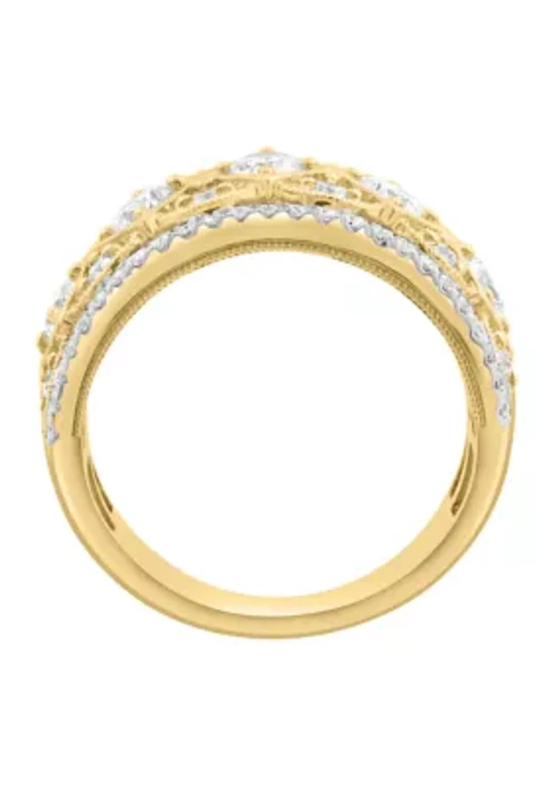 1.38 ct. t.w. Lab Grown Diamond Ring in 14K Yellow Gold