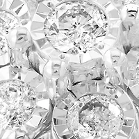 Sterling Silver Lab Grown Diamond Miracle Set Ring