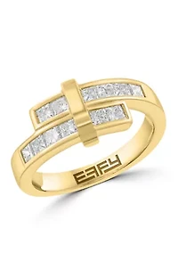 7/8 ct. t.w. Lab Grown Diamond Ring in 14K Yellow Gold