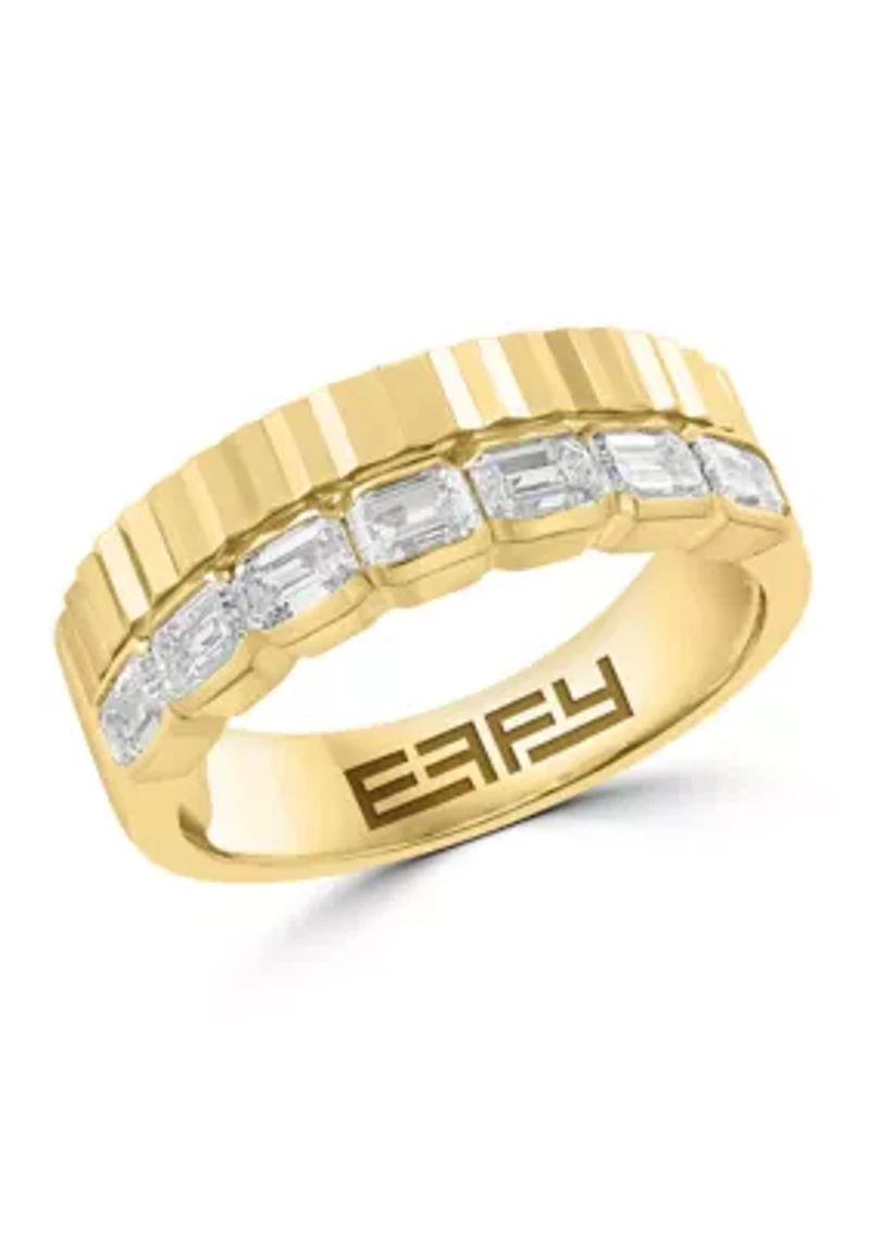 5/8 ct. t.w. Lab Grown Diamond Band Ring in 14K Yellow Gold
