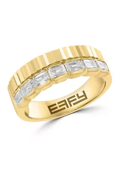 5/8 ct. t.w. Lab Grown Diamond Band Ring in 14K Yellow Gold