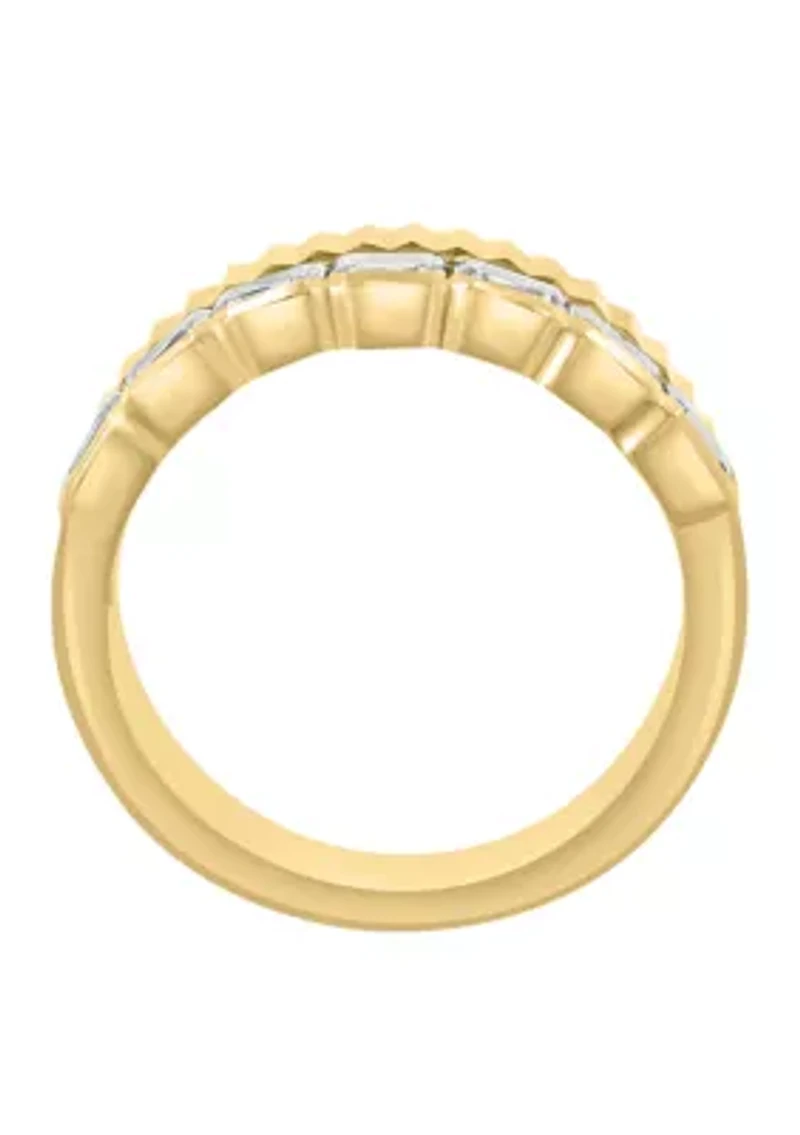 5/8 ct. t.w. Lab Grown Diamond Band Ring in 14K Yellow Gold