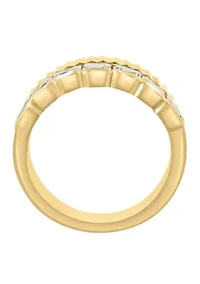 5/8 ct. t.w. Lab Grown Diamond Band Ring in 14K Yellow Gold